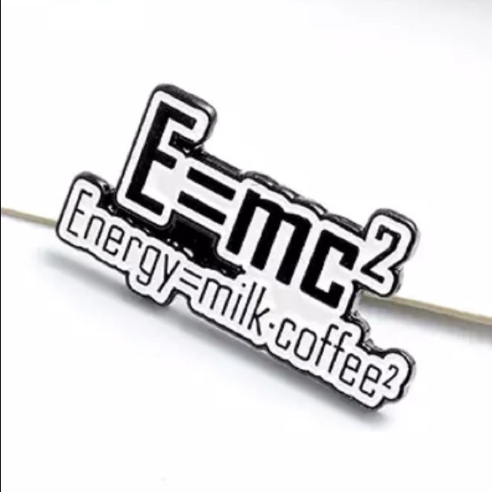 🆕 Funny Energy=milk.coffee2 Enamel Pin Brooch - Picture 3 of 7